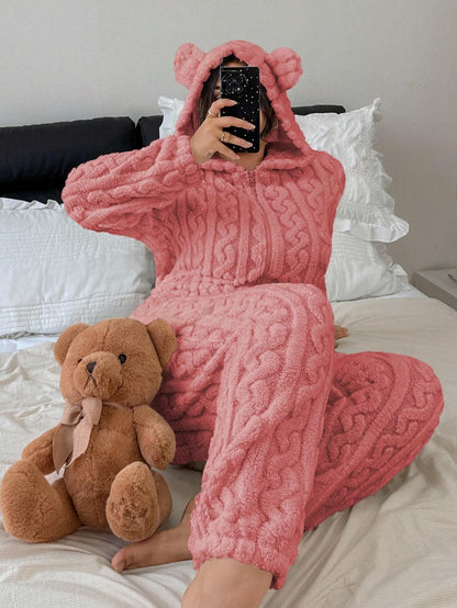 TEDDY Cozy Bear Onesie, Pink